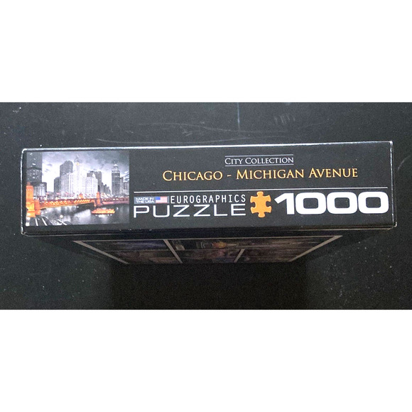 Eurographics 1000 piece puzzle: City Collections Chicago -Michigan Ave - Picture 6 of 6